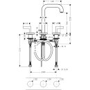 AXOR 39135140 3-Loch Waschtischarmatur Axor
