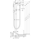 AXOR 39440340 Wannenmischer Axor Citterio Fertigset
