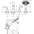 AXOR 39446250 Mitigeur de baignoire 4 trous Axor Citterio