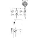 AXOR 39448950 3-L.Wannenarmatur Axor Citterio F-Set