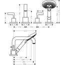 AXOR 39454340 4-Loch Wannenarmatur Axor Citterio