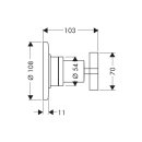 AXOR 39925950 Vierwegeumstellung Axor Citterio