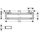 HANSGROHE 42833310 Badetuchhalter Axor Universal