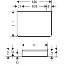 HANSGROHE 42840990 Ablage Axor Universal Accessories