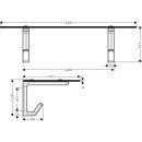 HANSGROHE 42842250 Badetuchablage Axor Universal