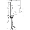 HANSGROHE 45001340 Waschtischmischer 110 Axor Uno