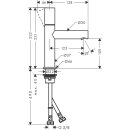 AXOR 45002990 Waschtischmischer 110 Axor Uno