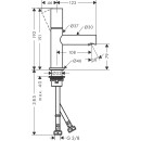 HANSGROHE 45005310 Waschtischmischer 80 Axor Uno