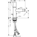 AXOR 45200800 Bidetmischer Axor Uno Zerogriff