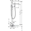 AXOR 45416250 Wannenmischer Axor Uno Fertigset