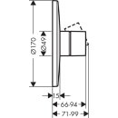 HANSGROHE 45605340 Brausenmischer Unterputz Axor Uno