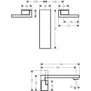 AXOR 46061990 3-Loch Waschtischarmatur Axor Edge