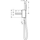 AXOR 46521330 Schlauchanschl.u.Brausenhalter Axor