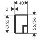 HANSGROHE 46770330 Absperrventil Unterputz Axor Edge