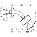 HANSGROHE 48490310 Kopfbrause Axor One 75 1jet