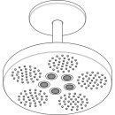 AXOR 48494340 Kopfbrause Axor One 280 2jet