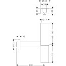 HANSGROHE 51303330 Design Siphon Flowstar Axor PBC