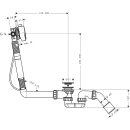 AXOR 58317340 Wannenein-,Ab-u.&Uuml;berlaufgarnitur Axor