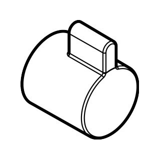 HANSGROHE 92281670 Griff Ecostat S Thermostat Fertigset