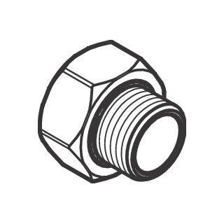 HANSGROHE 93730000 Anschlussnippel Vernis WAP/DAP chrom