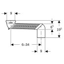 Geberit 131199111  Set Versprungbogen f&uuml;r Stand-WC