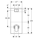 Geberit 115328si1 Plaque signal&eacute;tique pour GeberitAquaClean