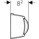 Geberit 240584KA1  Handdr&uuml;cker 2-Mengen-Sp. zu WC-Strg.