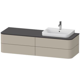 DURAVIT HP4973R60600010 WTU HappyD2+ wandh.,408x1600x550mm