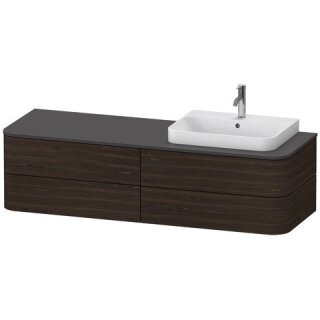 DURAVIT HP4973R69690010 WTU HappyD2+ wandh.,408x1600x550mm