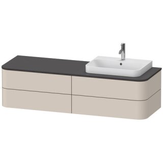 DURAVIT HP4973R8383 Happy D.2+ KWTU wh, 1600x550x408mm,