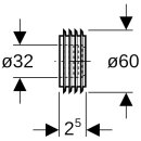 Geberit 242018001 Manschette d32/35