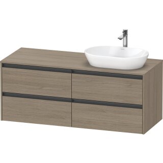 DURAVIT K24898R35350000 Konsolen-WTU wandhängend Ketho.2 550x