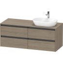 DURAVIT K24898R35350000 Konsolen-WTU wandh&auml;ngend...