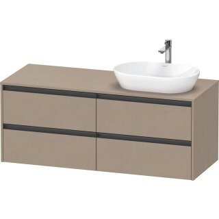 DURAVIT K24898R75750000 Konsolen-WTU wandhängend Ketho.2 550x