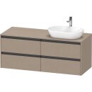 DURAVIT K24898R75750000 Konsolen-WTU wandh&auml;ngend...