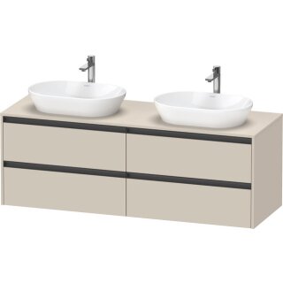 DURAVIT K24899B83830000 Konsolen-WTU wandhängend Ketho2 550x1