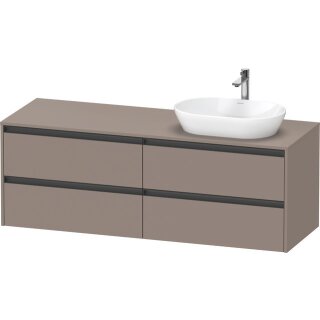 DURAVIT K24899R43430000 Konsolen-WTU wandhängend Ketho.2 550x