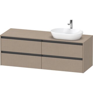 DURAVIT K24899R75750000 Konsolen-WTU wandhängend Ketho.2 550x