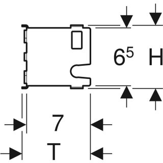 Geberit 461149001 GIS Montageplatte für