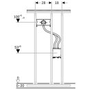 Geberit 461146001 gis Traverse pour montage mural