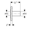 Geberit 33748 Bride en acier inoxydable Mapress pn 10/16
