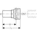 Geberit 22444  Mapress &Uuml;bergang mit Klemmringverschr