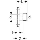 Geberit 23744 Mapress C-Stahl Flansch PN 6