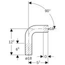 Geberit 60083 Coude en cuivre Mapress 90Gr d18 d18