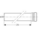 Geberit 39370101141 Tuyau Silent-Pro avec manchon