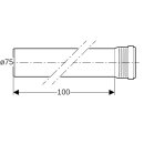 Geberit 393304141 Tuyau Silent-Pro avec manchon