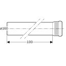 Geberit 393704141 Tuyau Silent-Pro avec manchon