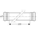 Geberit 39331111141 Tube Silent-Pro avec 2 douilles