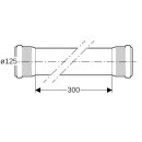 Geberit 39361414141 Tube Silent-Pro avec 2 douilles