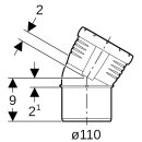 Geberit 393521141  Silent-Pro Bogen